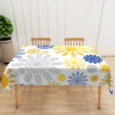 Lofaris Lovely Winter Tablecloth with Snowflake Totem Pattern for Christmas Holiday and Frozen Themed Party